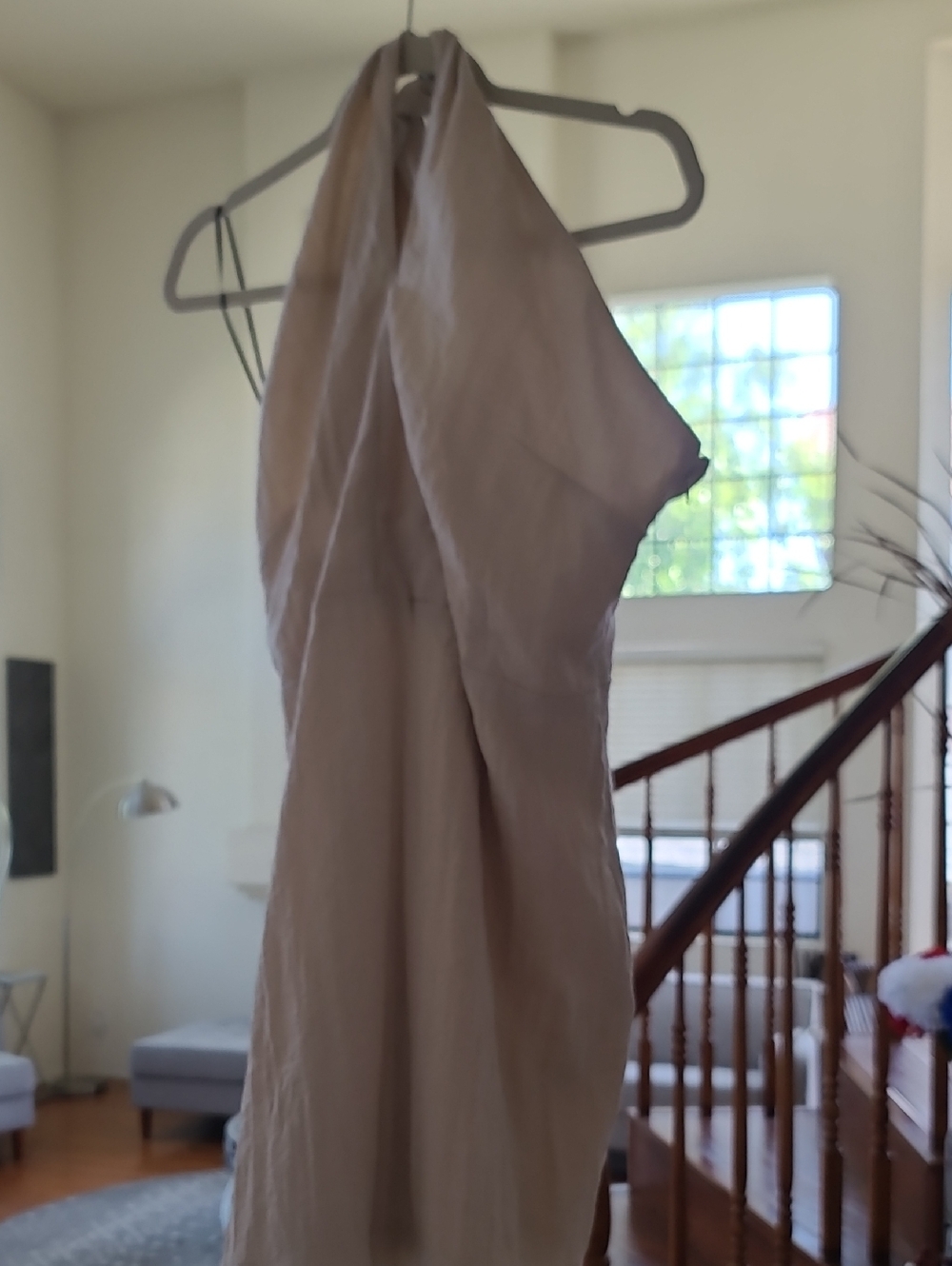 H&M Beige Halter Mini Dress